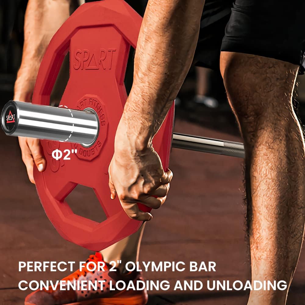 2-Inch Colorful Rubber Coated Olympic Grip Plate