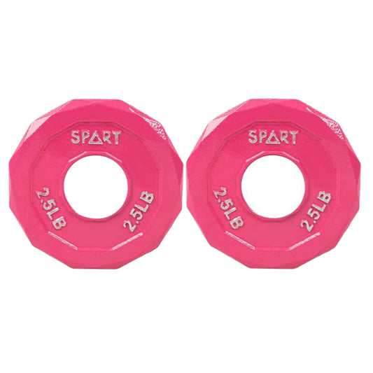 Color Coded Weight Plate 2-Inch Cast Iron Tri-Grip Plate