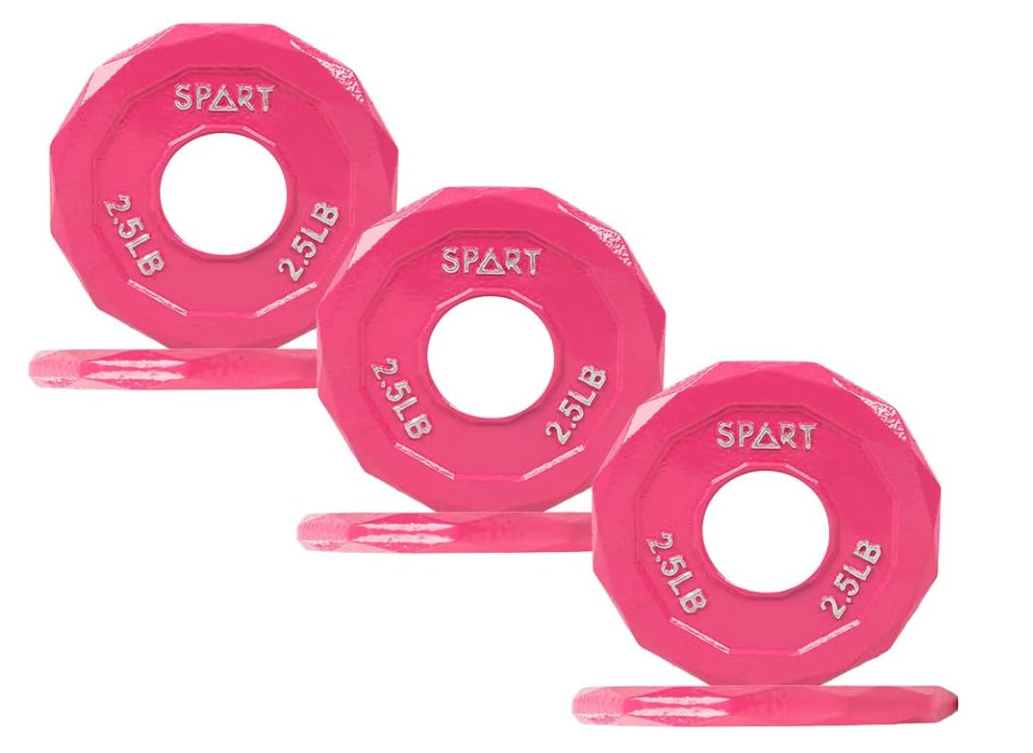 Color Coded Weight Plate 2-Inch Cast Iron Tri-Grip Plate