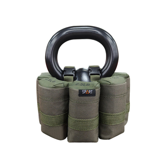 soft army green adjustable kettlebell