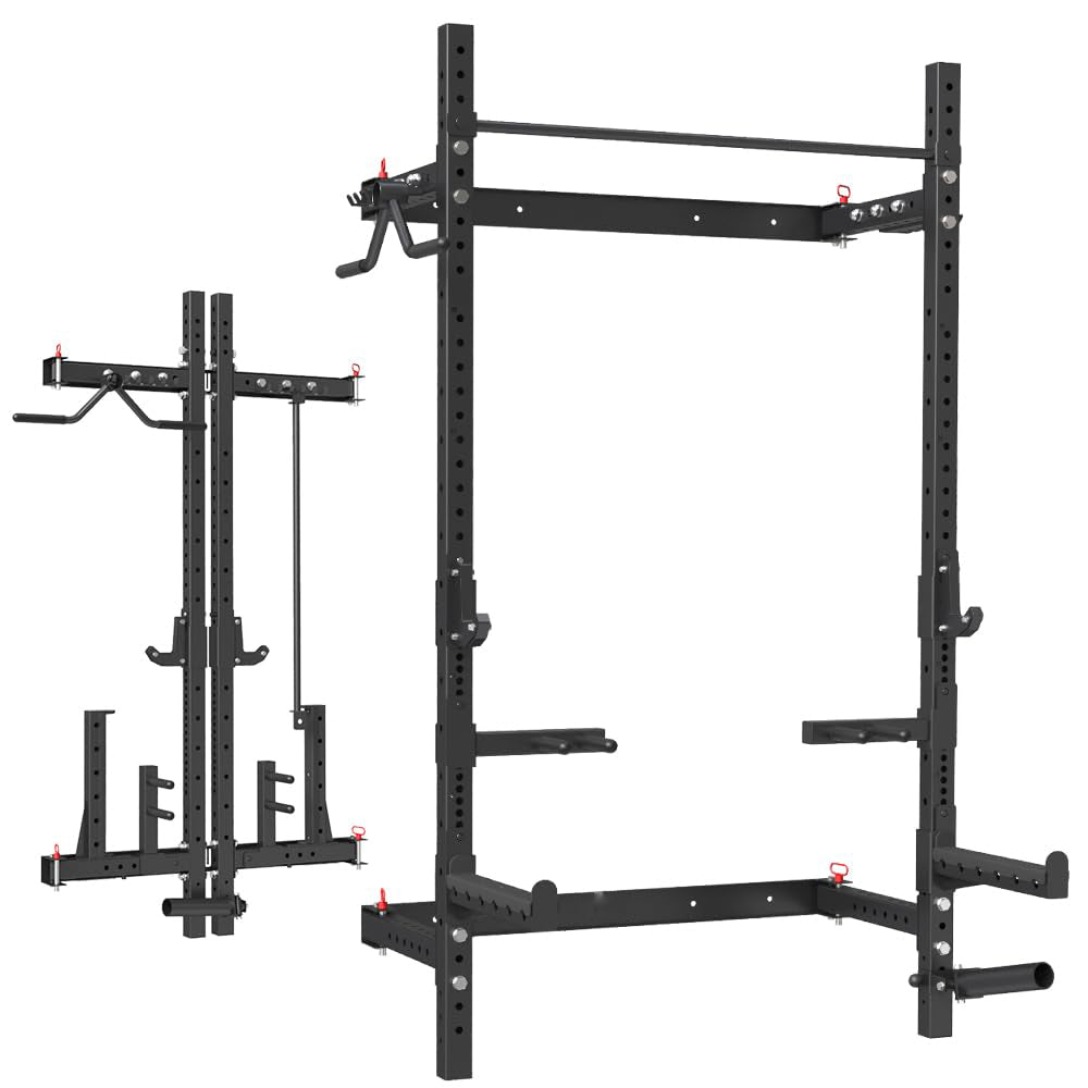 Wall Mounted folding Squat Rack