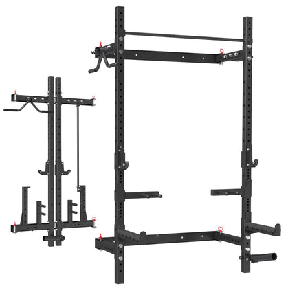 Wall Mounted folding Squat Rack