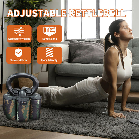 camouflage soft adjustable kettlebell