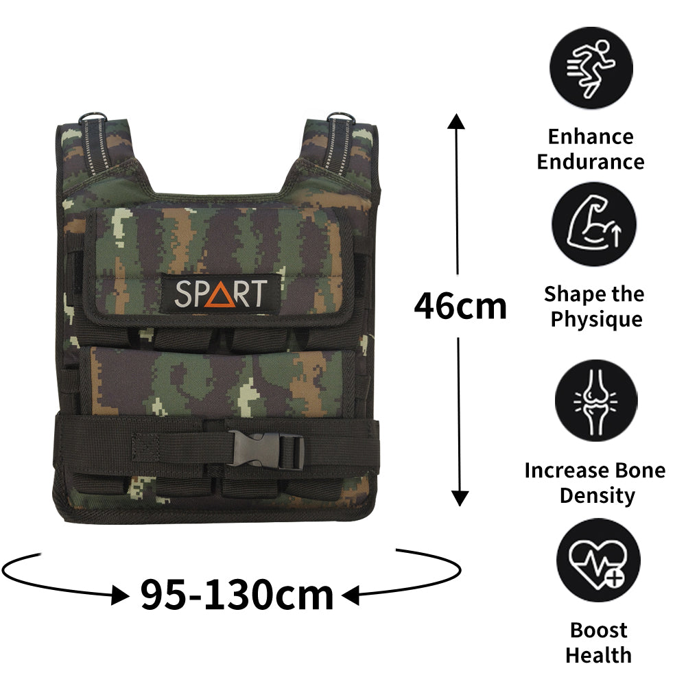 Adjustable weighted vest