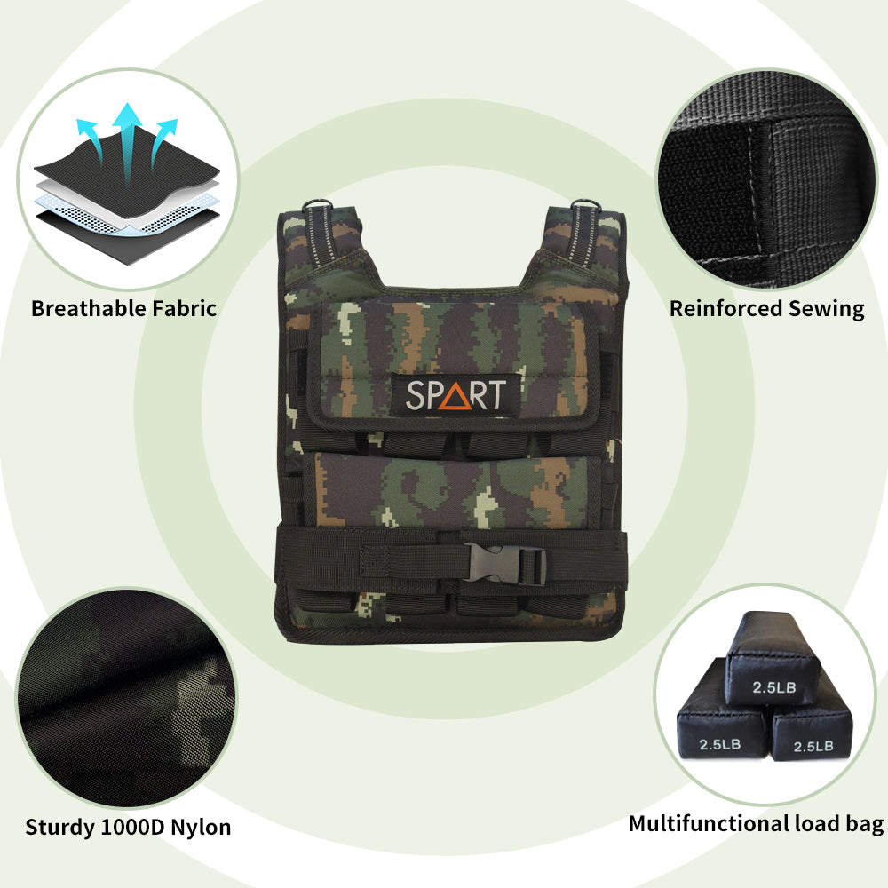 Adjustable weighted vest