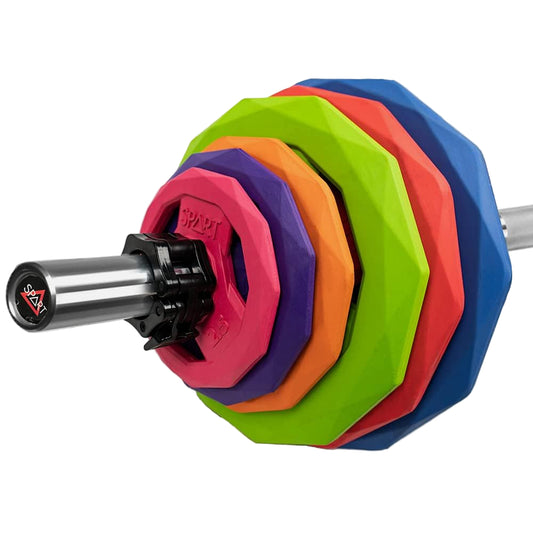 2-Inch Colorful Rubber Coated Olympic Grip Plate