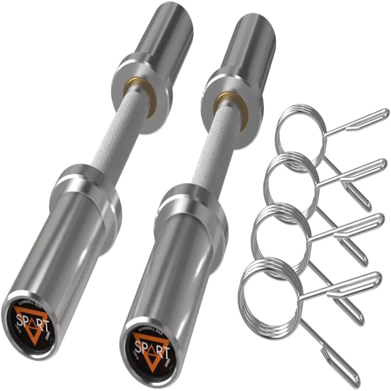 Pair of 16" Olympic Dumbbell Bar Set