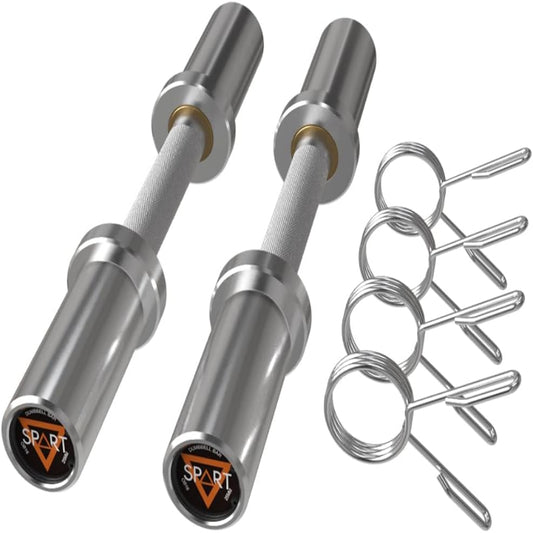 Pair of 16" Olympic Dumbbell Bar Set