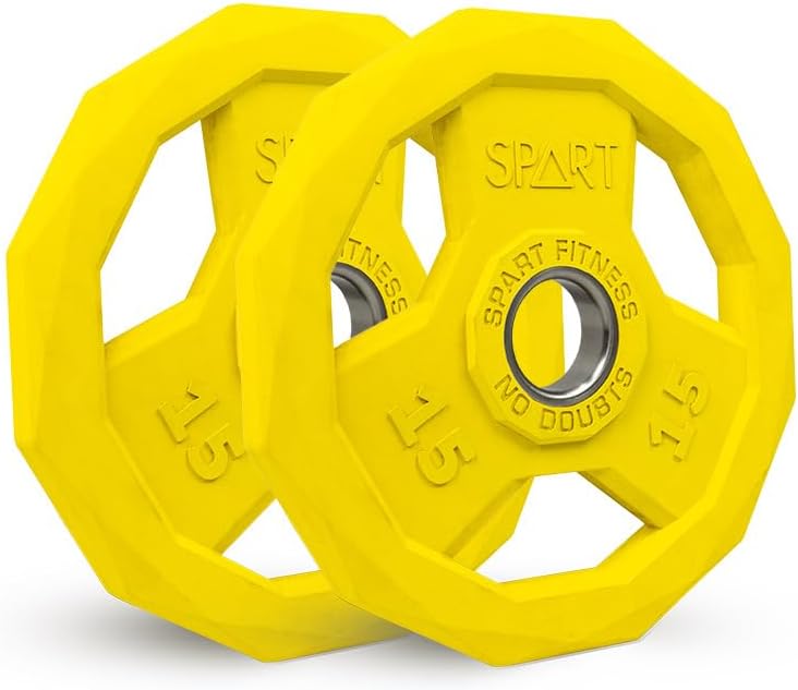 2-Inch Colorful Rubber Coated Olympic Grip Plate