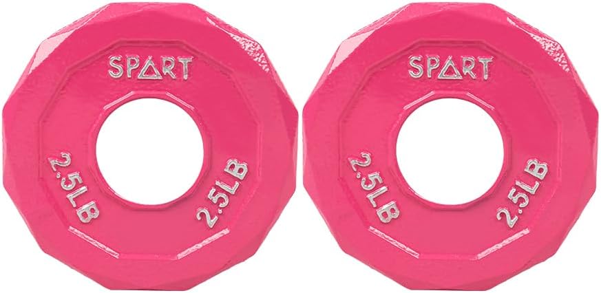 Color Coded Weight Plate 2-Inch Cast Iron Tri-Grip Plate