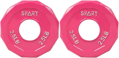 Color Coded Weight Plate 2-Inch Cast Iron Tri-Grip Plate