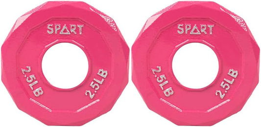Color Coded Weight Plate 2-Inch Cast Iron Tri-Grip Plate