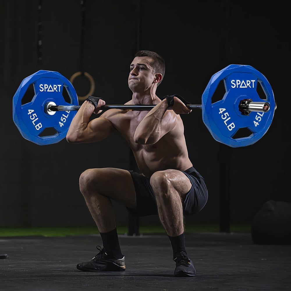 Color Coded Weight Plate 2-Inch Cast Iron Tri-Grip Plate