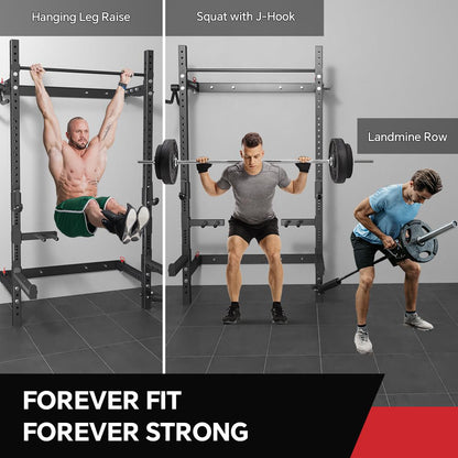 Wall Mounted folding Squat Rack