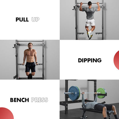 Wall Mounted folding Squat Rack