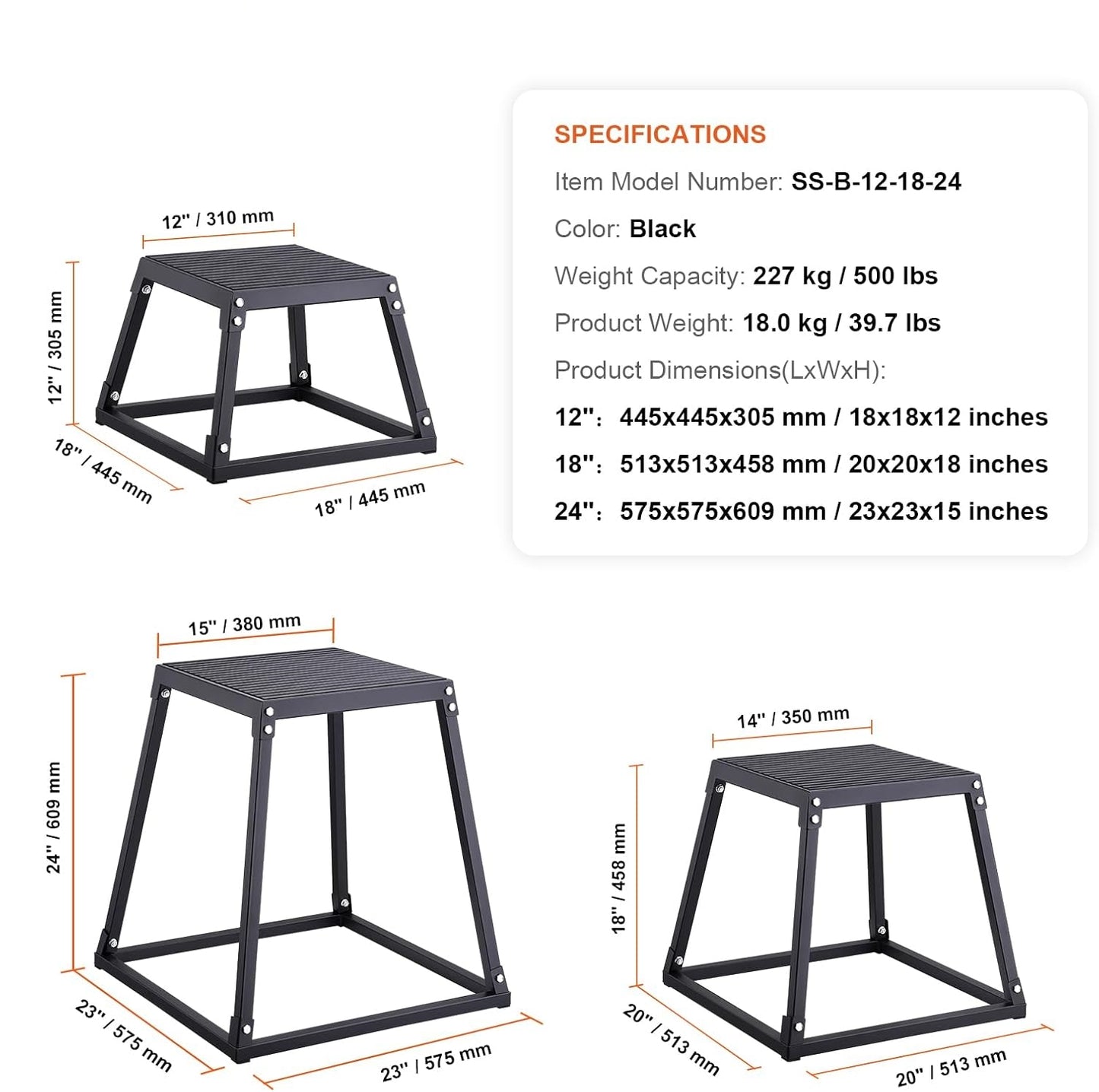 Plyometric Jump Box Set